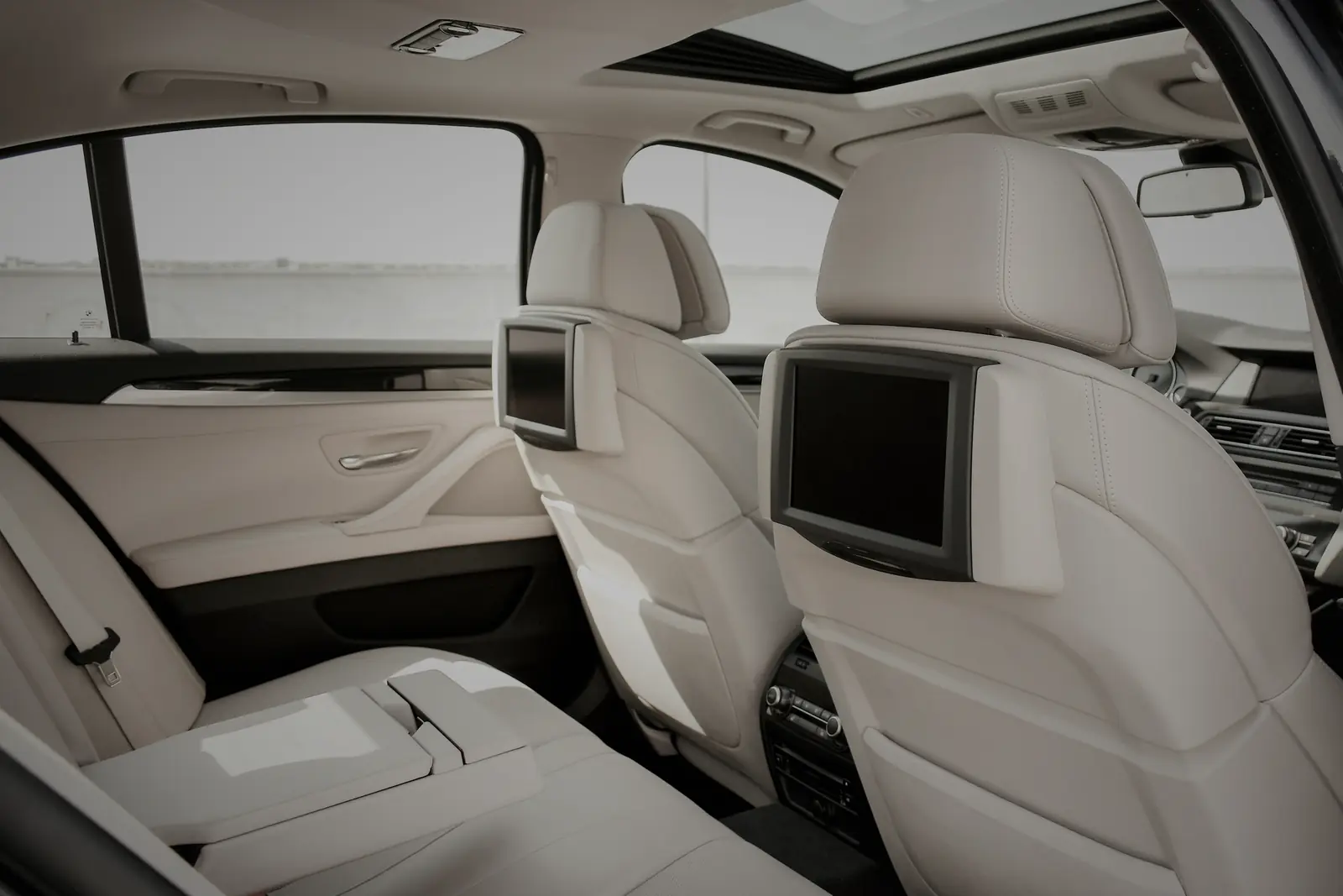 BMW rear seats in light leather